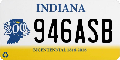 IN license plate 946ASB