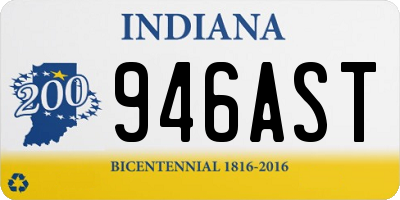 IN license plate 946AST