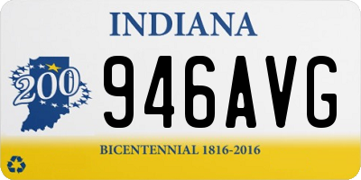 IN license plate 946AVG