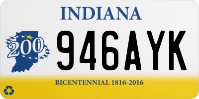 IN license plate 946AYK