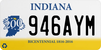 IN license plate 946AYM