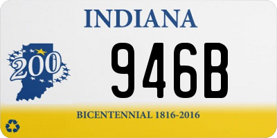 IN license plate 946B