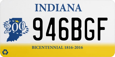 IN license plate 946BGF