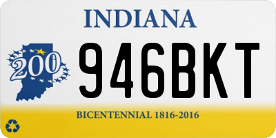 IN license plate 946BKT