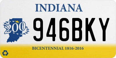 IN license plate 946BKY