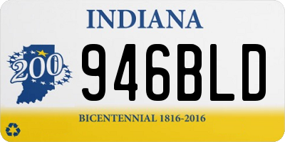 IN license plate 946BLD