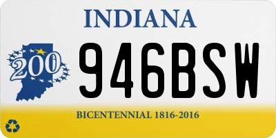 IN license plate 946BSW