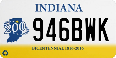 IN license plate 946BWK