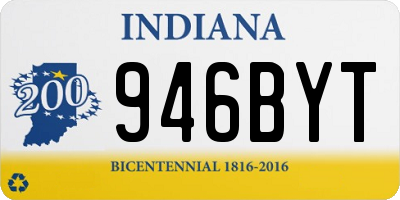 IN license plate 946BYT