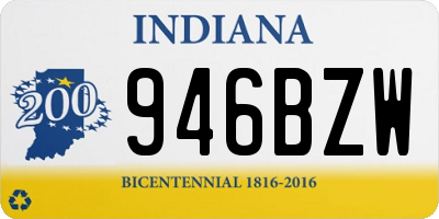 IN license plate 946BZW