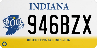 IN license plate 946BZX