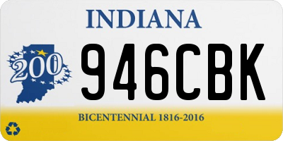 IN license plate 946CBK