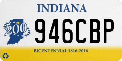 IN license plate 946CBP