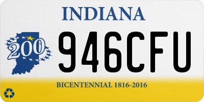 IN license plate 946CFU