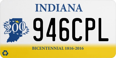 IN license plate 946CPL