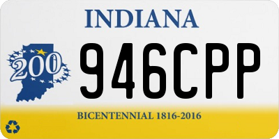 IN license plate 946CPP