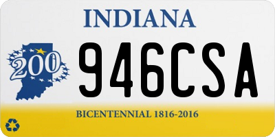 IN license plate 946CSA