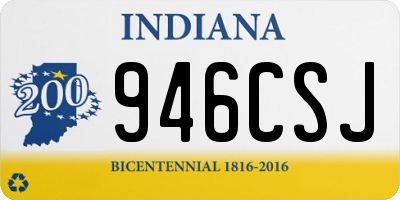 IN license plate 946CSJ
