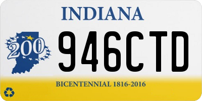 IN license plate 946CTD
