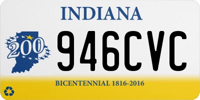 IN license plate 946CVC