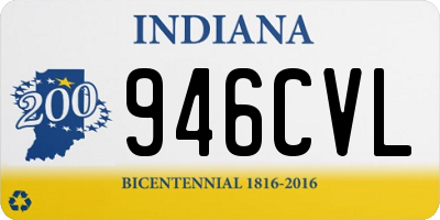 IN license plate 946CVL