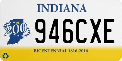 IN license plate 946CXE