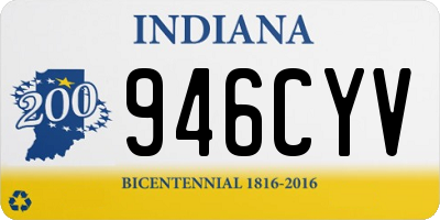 IN license plate 946CYV