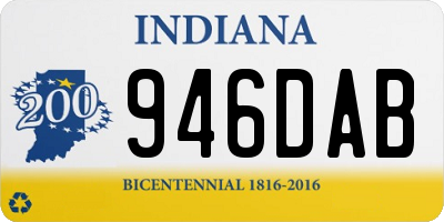 IN license plate 946DAB