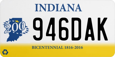IN license plate 946DAK
