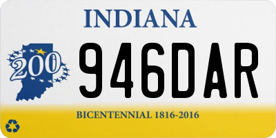 IN license plate 946DAR