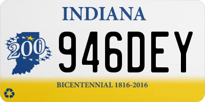 IN license plate 946DEY
