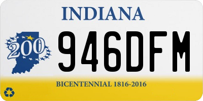 IN license plate 946DFM