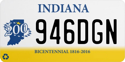 IN license plate 946DGN