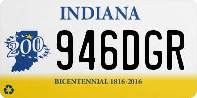 IN license plate 946DGR