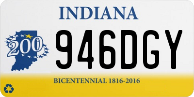 IN license plate 946DGY