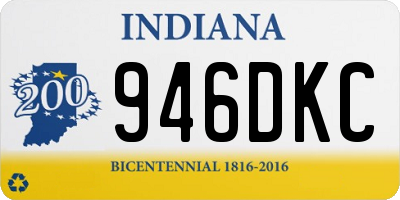 IN license plate 946DKC