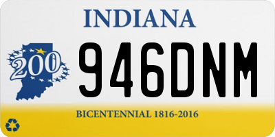 IN license plate 946DNM