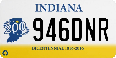 IN license plate 946DNR