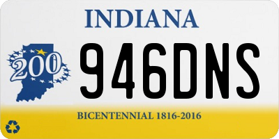 IN license plate 946DNS