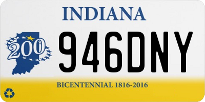 IN license plate 946DNY
