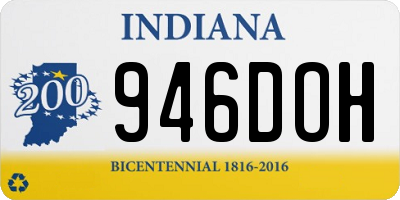 IN license plate 946DOH