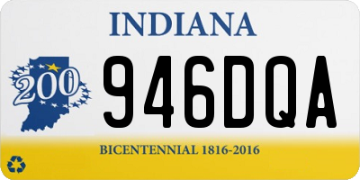 IN license plate 946DQA