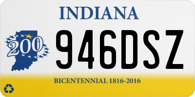 IN license plate 946DSZ
