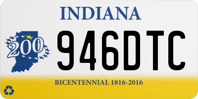 IN license plate 946DTC