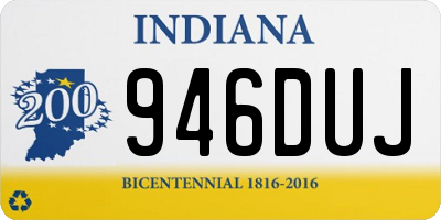 IN license plate 946DUJ