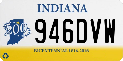 IN license plate 946DVW