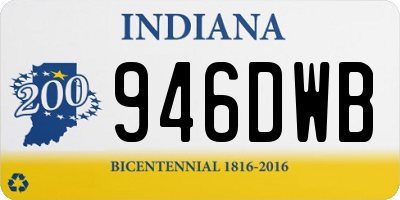 IN license plate 946DWB