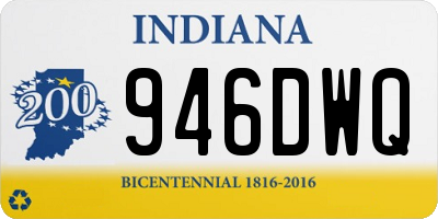 IN license plate 946DWQ
