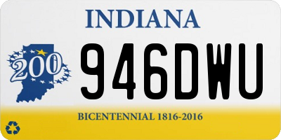 IN license plate 946DWU