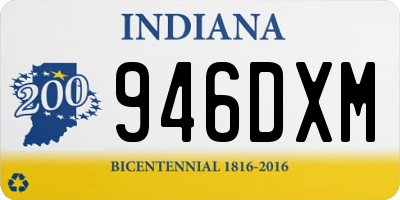 IN license plate 946DXM
